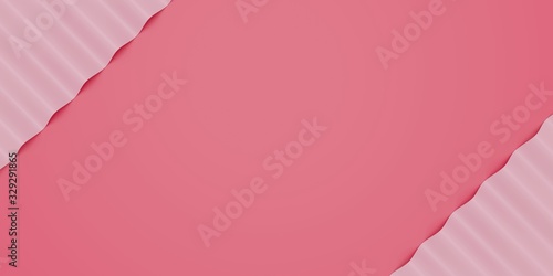 Abstract pink paper background. Fashion trending backdrop. 3d illustration