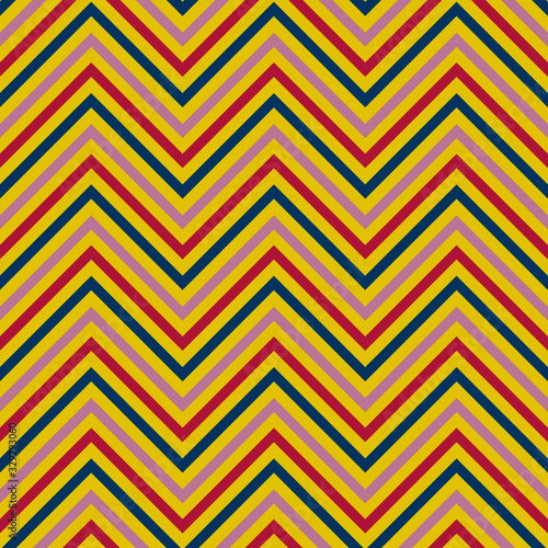 Multicoloured chevron seamless pattern