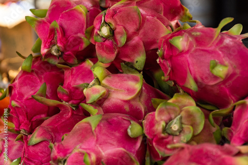 Pink pitaya for sale in the asian market