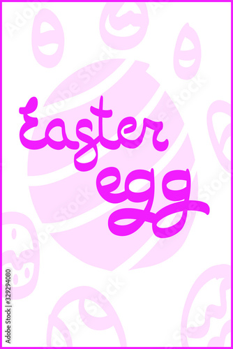 happy easter egg postcards vector