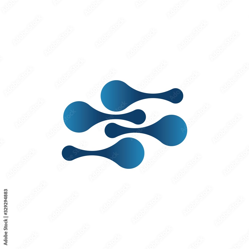 Molecule logo template vector icon Molecule logo template vector icon
