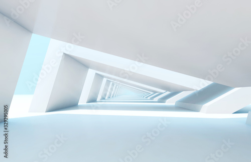 Naklejka na okno łazienkowe perspektywa tunelu 3D