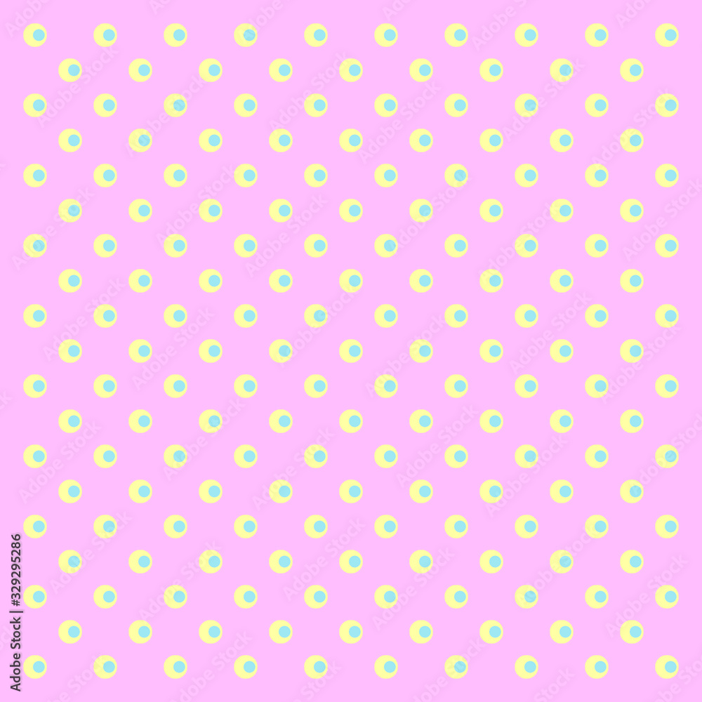 Polka dot seamless pattern. White dots on pink background. Good for design of wrapping paper, wedding invitation and greeting cards
