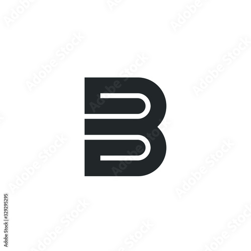 B Letter Logo Lettermark Monogram - Typeface Type Emblem Character Trademark