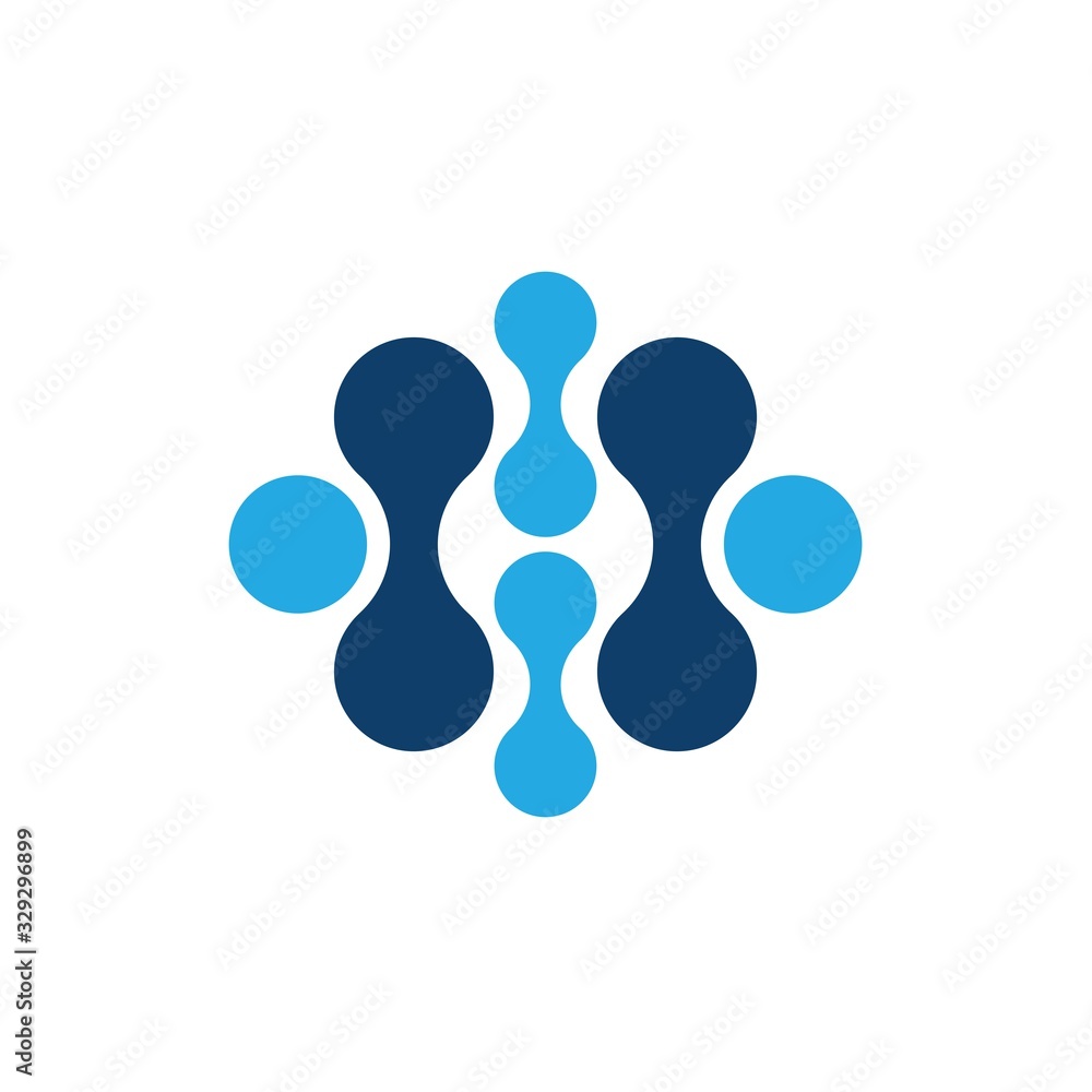 Molecule logo template vector icon Molecule logo template vector icon