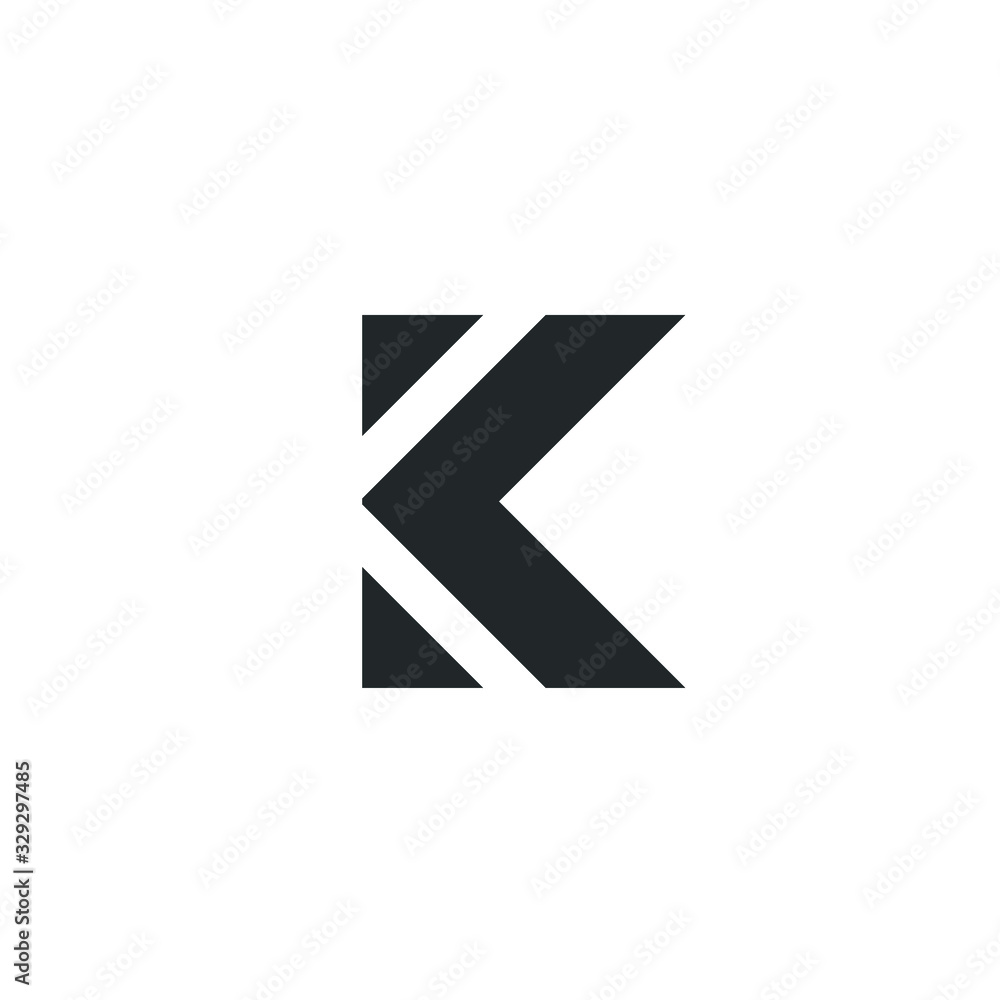 K Letter Logo Lettermark Monogram - Typeface Type Emblem Character Trademark