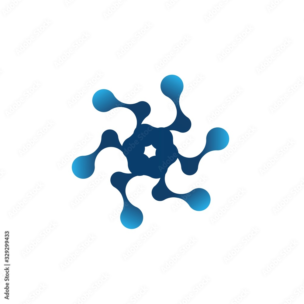 Molecule logo template vector icon Molecule logo template vector icon
