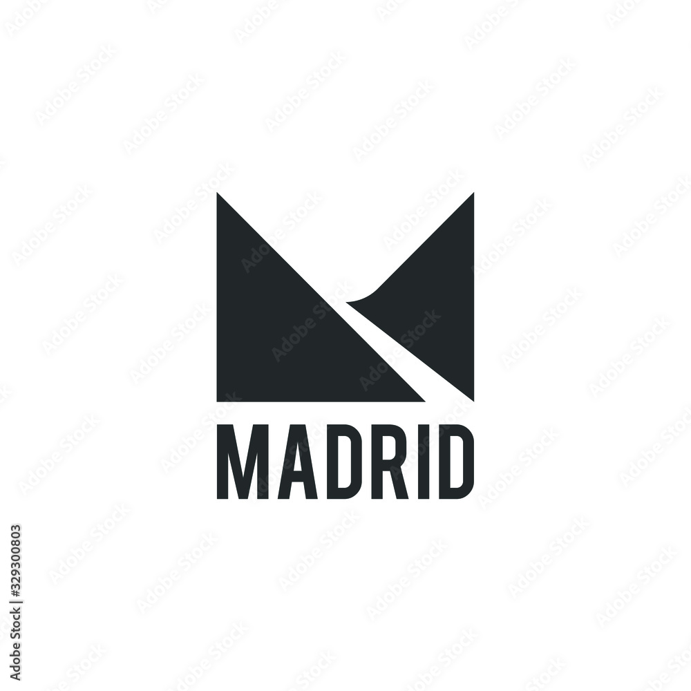 Obraz premium Letter M Logo Lettermark Monogram - Typeface Type Emblem Character Trademark