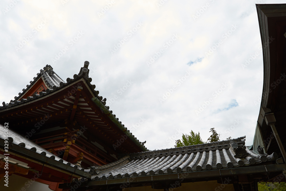 Japanese traditional building, kawara roof tiles Japanese traditional building, kawara roof tiles