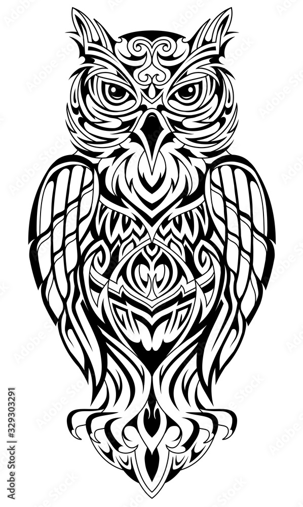 Owl tattoo design Owl tattoo design