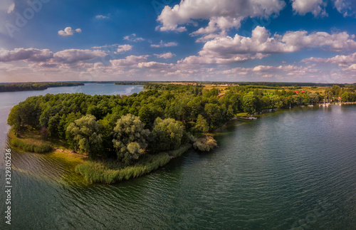 Jezioro Drawsko z lotu ptaka