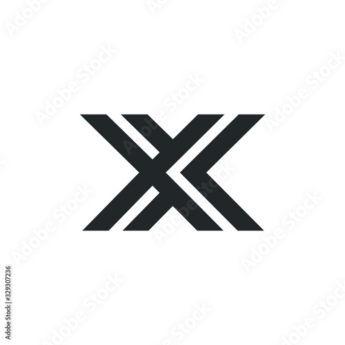 X Letter Logo Monogram Design Element Typeface Type Vintage Sign Emblem Typeset Combination Luxury Character Handmade Trademark Script Alphabet Elegant Decoration