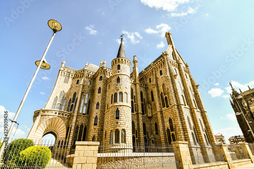 Detail view of Astorga spanish city in leon spain. photo