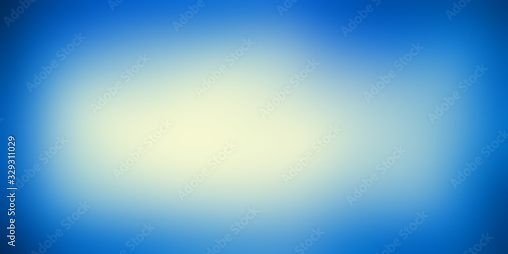 Obraz premium Blue vignette blur pattern large format banner. Winter empty background. Cloudy texture. Sky abstract illustration.