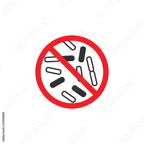 Coronavirus. Chinese coronavirus outbreak. Stop coronavirus. Coronavirus wuhan sars illness. Antibacterial sign set. Bacteria kill symbol. Control infection. Germ kill. Infection icon. Coat isolated