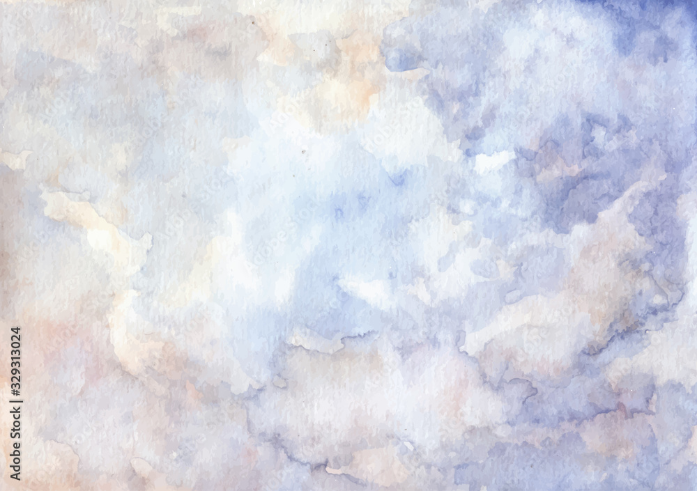 soft blue abstract watercolor texture background