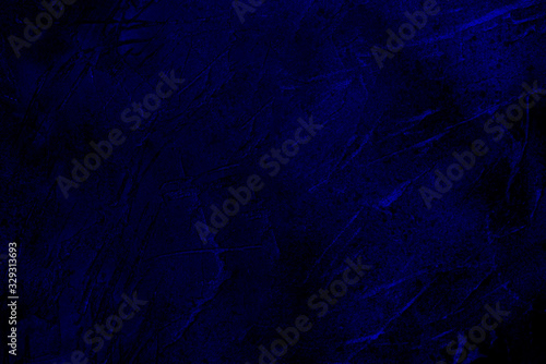 Abstract background with texture. Blank dark blue shabby template.