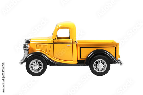 pickup truck car isolated on white