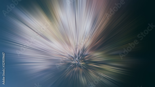 Abstract radial blurred background, dark multicolored.