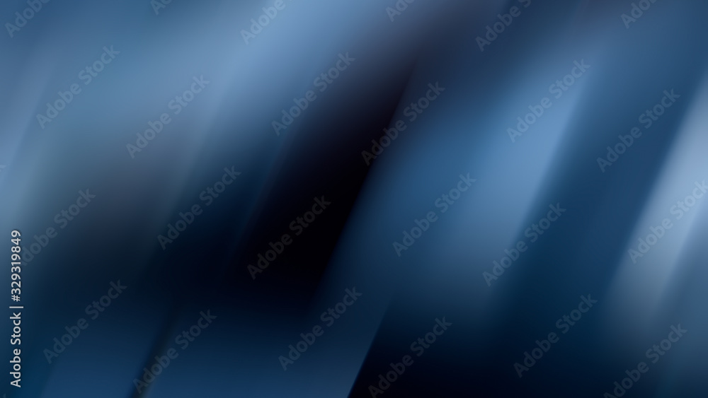 Obraz premium Abstract blurred blue background, diagonal dark lines.