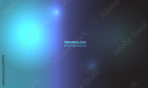 Abstract blurred dark, turquoise and violet gradient technology background with bright highlights and glow. Abstract colorful template with defocused effect in modern layout. Vector illustration EPS10
