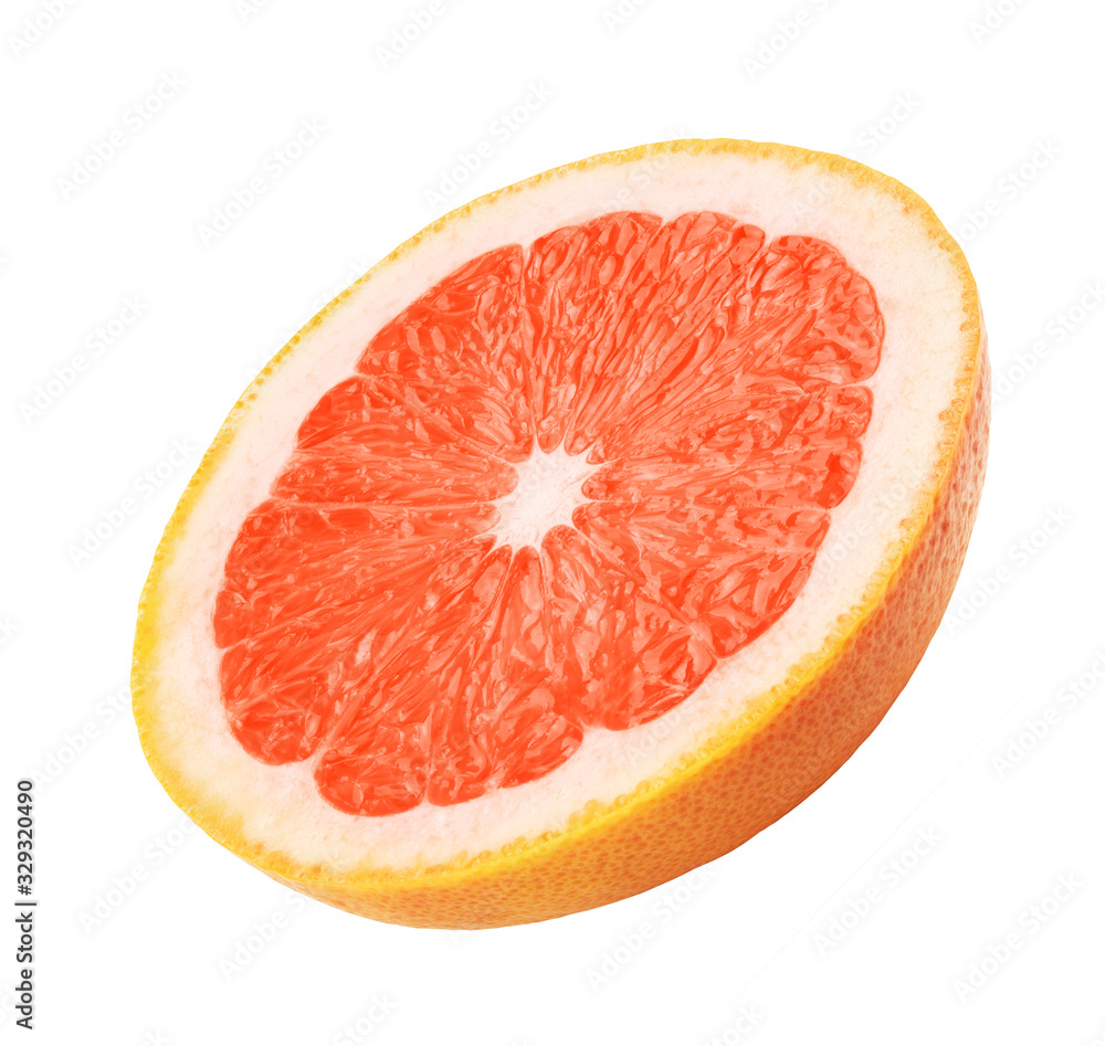 grapefruit slice isolated on white grapefruit slice isolated on white