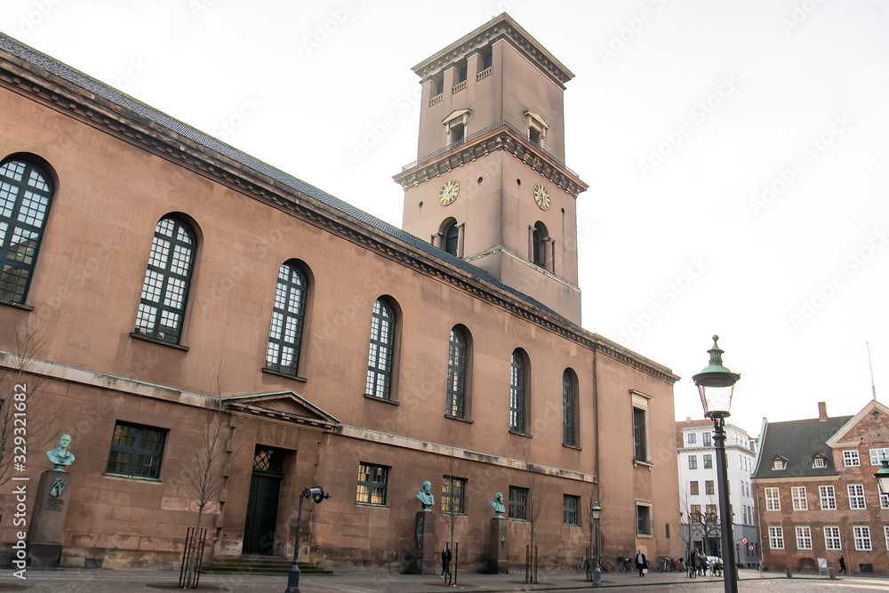 Church of Our Lady or Copenhagen Cathedral. Copenhagen, Denmark. February 2020