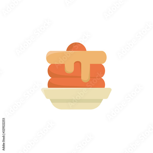 Pancakes Icon, Restaurant Symbol.