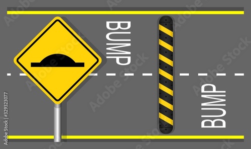 reduce speed bumpers safety device pedestrian public zone prevent crash car vehicle protection protector road street cross walk private way area school sign floor equipment