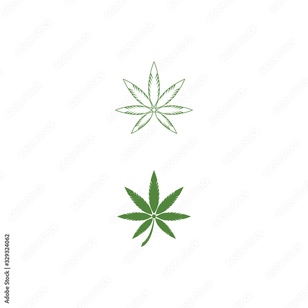 Canabis Logo Template vector Canabis Logo Template vector