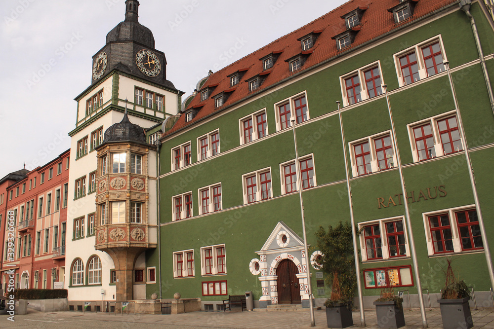 Fototapeta premium Rathaus im thüringischen Rudolstadt