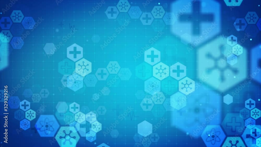Vidéo Stock Medical science background animated concept,Science and