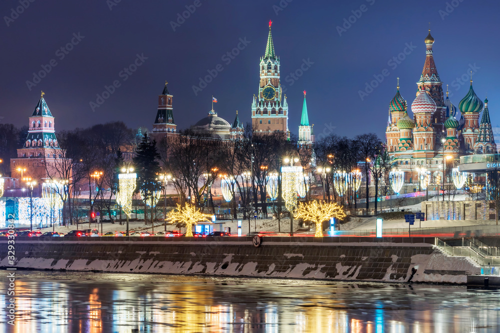 Moscow, Russia. winter view of the Moscow Kremlin Moscow, Russia. winter view of the Moscow Kremlin