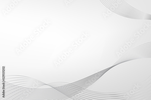 Abstract wave element on grey background. Grey wave design.