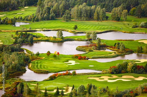 Beautiful golf course, landscape, Poland