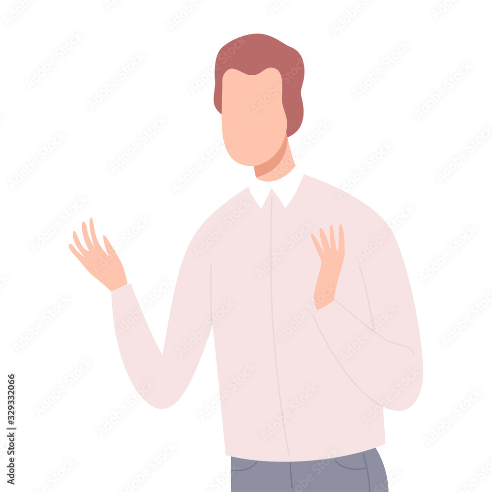 Lonely and Sad Young Man Gesturing, Frustrated Guy Character Flat Vector Illustration Lonely and Sad Young Man Gesturing, Frustrated Guy Character Flat Vector Illustration
