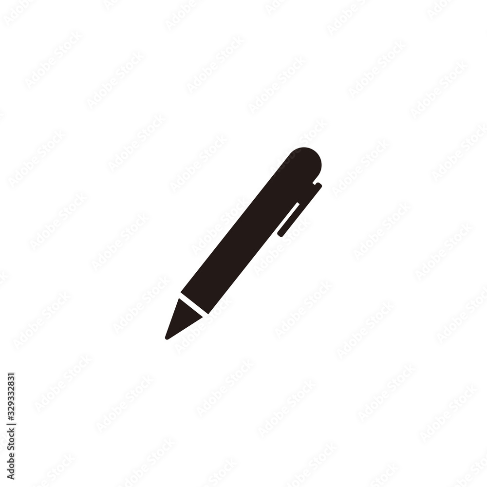 Simple pen flat icon design vector Simple pen flat icon design vector