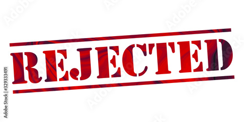  rejected Vector stamp. White isolated