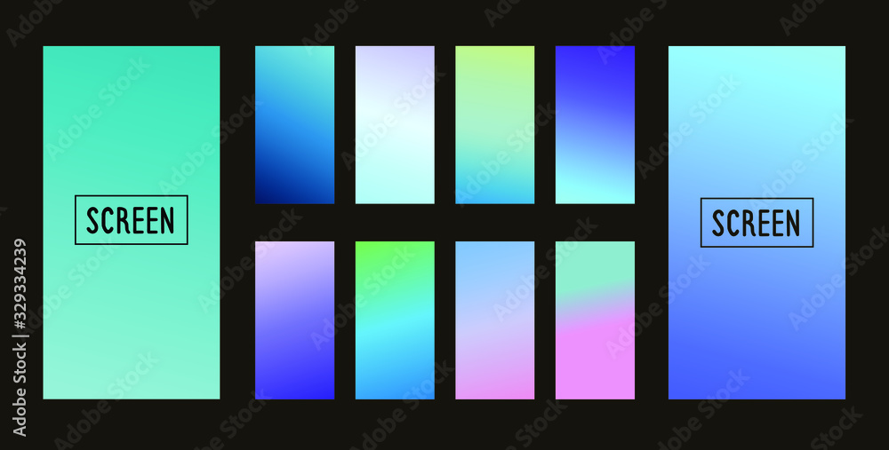 Fototapeta premium Color gradient cover design. Vibrant background for screen, poster, banner, wallpaper, social media post