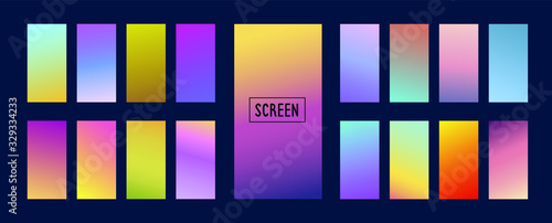 Wallpaper Mural Color gradient cover design. Vibrant background for screen, poster, banner, wallpaper, social media post Torontodigital.ca
