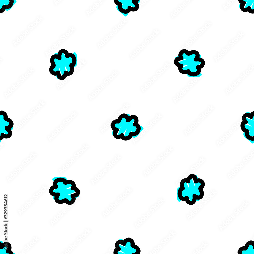 Obraz premium Creative abstract hand drawn seamless illustration.