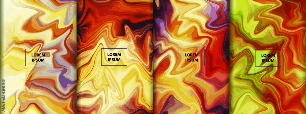 Fototapeta Abstract gradient artwork. Colorful liquid marble style background. Fluid inks creative texture