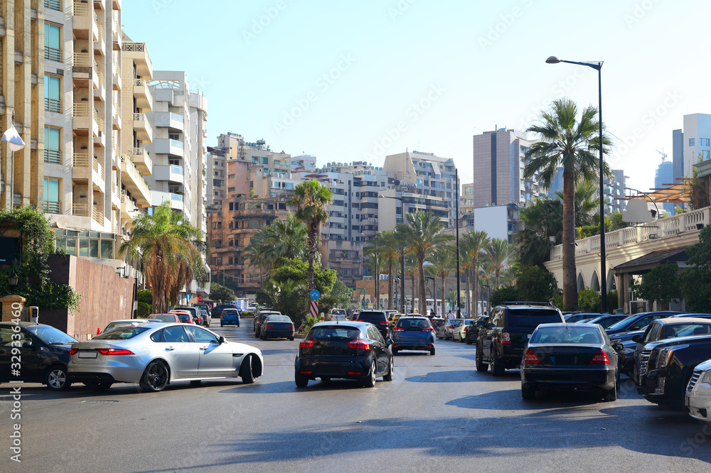 Beirut, Lebanon - Daily life at Corniche Ain el Mreisseh