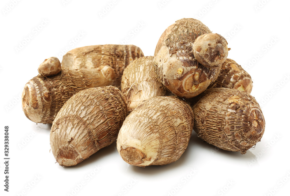 Taro on a white background Taro on a white background