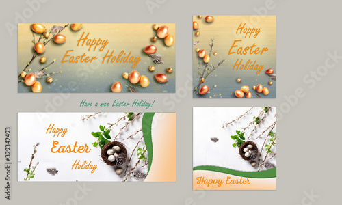 Easter 2 x 2 banners for Instagram and Facebook