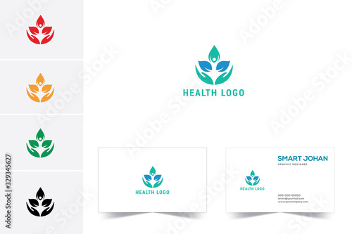 Medical, health, yoga logo design.