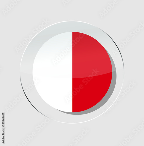 Malta country flag circle icon with white background Free Download Malta country flag circle icon with white background - GFXLoad
