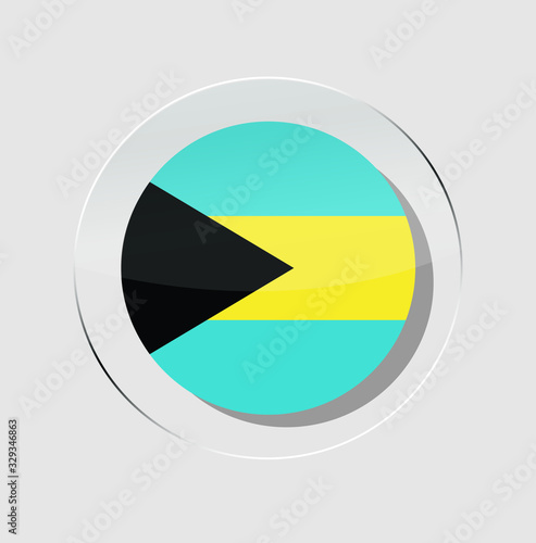 Free Download Bahamas country flag circle icon with a white background - GFXLoad
