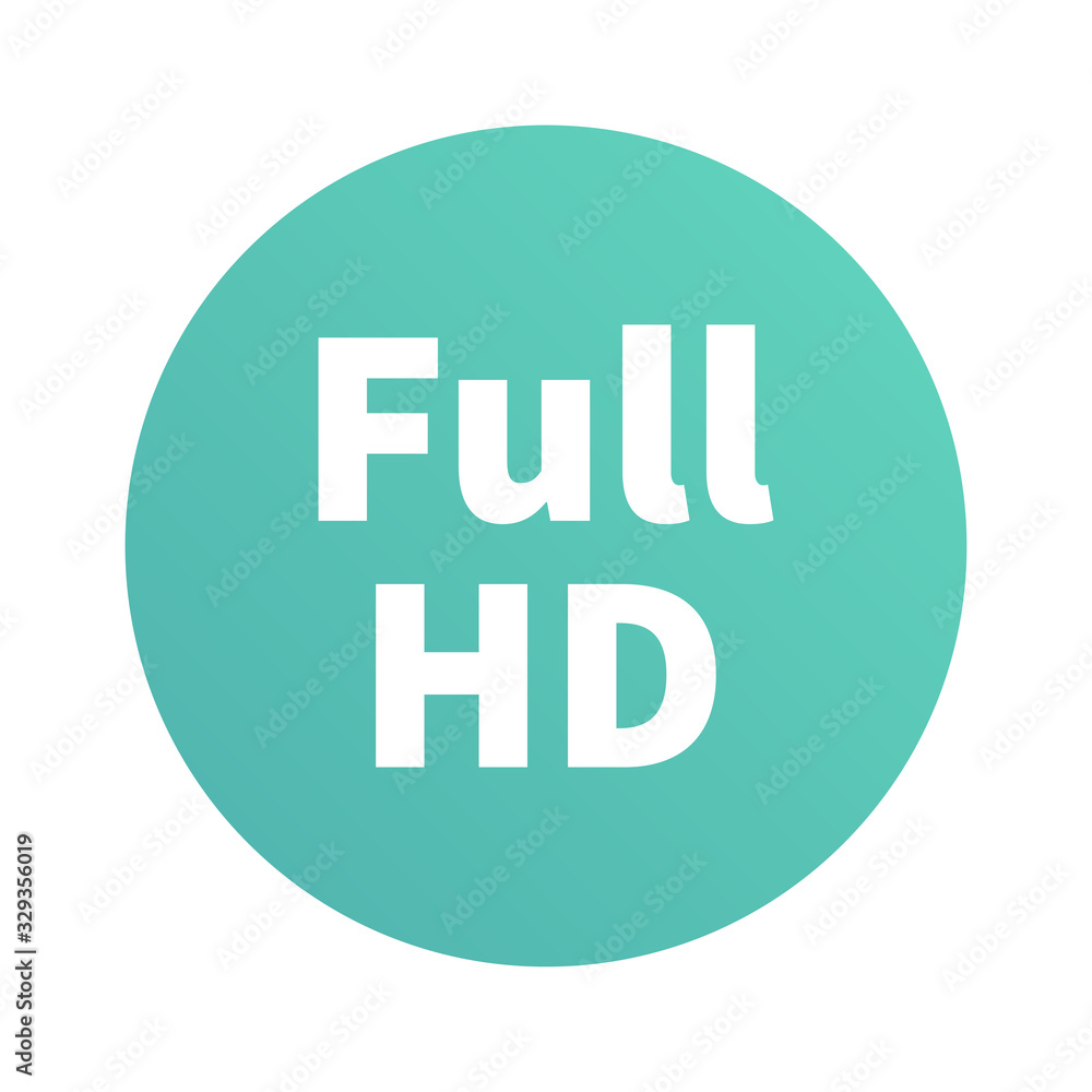 Full hd circle button icon gradient Full hd circle button icon gradient
