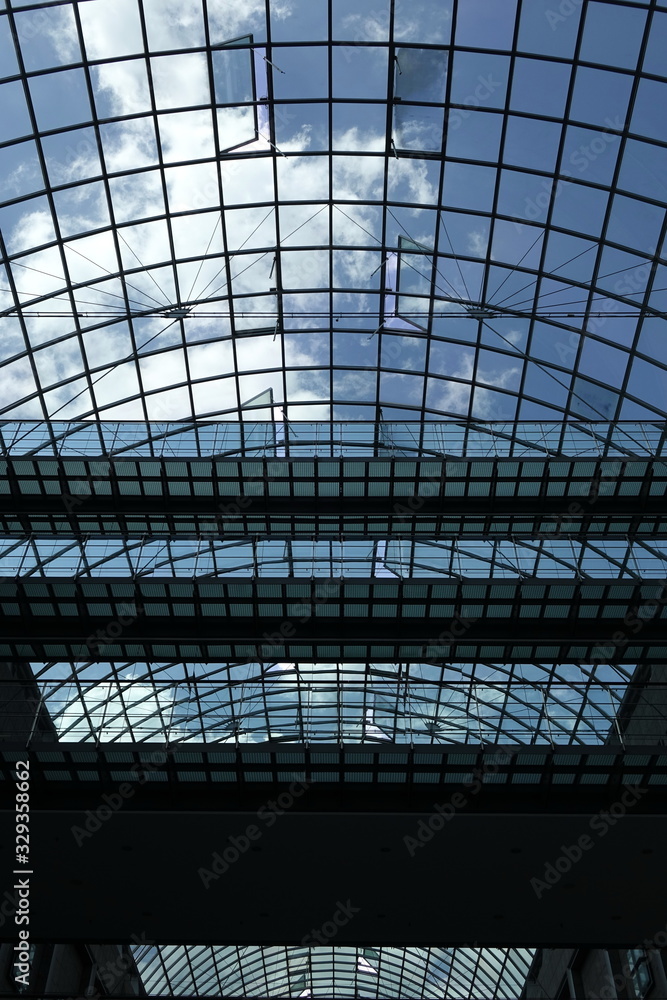 Glasdachvon innen Glasdachvon innen